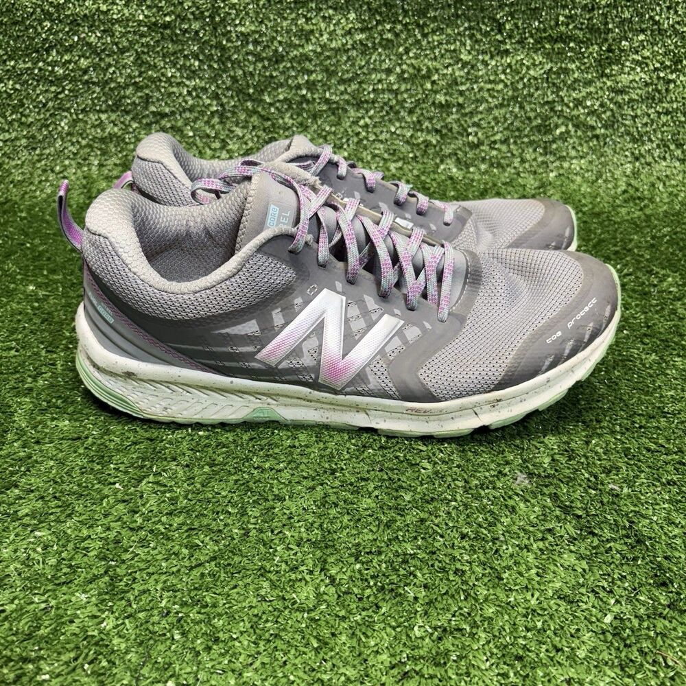 New Balance FuelCore NITREL Womens 9.5 Gray Pink Trail Running Shoes All Terrain